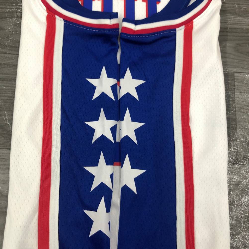 Men's Philadelphia 76ers Allen Iverson #3 White Swingman Jersey - Association Edition-Pro Kit Vault | Brand New 26/27 Sports Jerseys